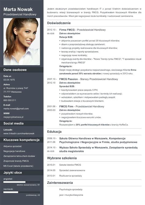 Wzór CV 2024 do pobrania: przykładowe CV do pracy .